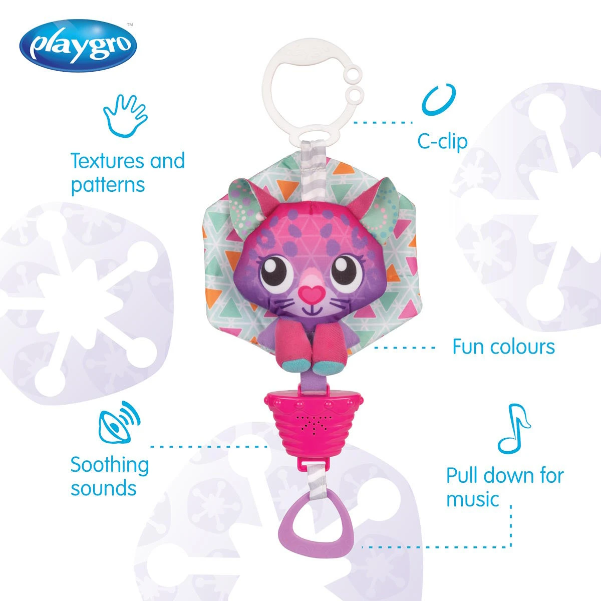 Playgro Musical Polar Pals Cat Muziekdoosje P0188321 3 Playgro Musical Polar Pals Cat Muziekdoosje P0188321 - Afbeelding 3