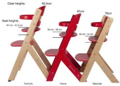 Babygo Family XL White Meegroei Kinderstoel 5804 6 Babygo Family XL White Meegroei Kinderstoel 5804 -Kinderwagen Winkel 25473 25471 Difference Height Stepchair Family FamilyXL 4 1 1