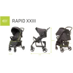 4Baby Rapid XXIII Black Wandelwagen -Kinderwagen Winkel 4baby rapid xxiii black wandelwagen 12