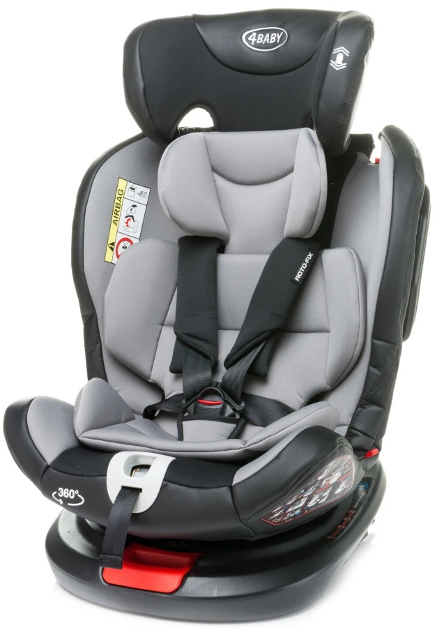 4Baby Roto-Fix Black 360º 0-36 Kg Isofix Autostoel 2 4Baby Roto-Fix Black 360º 0-36 Kg Isofix Autostoel - Afbeelding 2