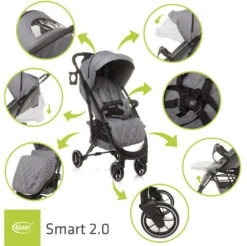 4Baby Smart 2.0 Grey Wandelwagen Incl. Beenkap -Kinderwagen Winkel 4baby smart 2.0 grey wandelwagen incl. beenkap 13