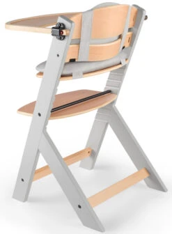 Kinderkraft Enock Grijs/Naturel Houten Kinderstoel Met Zitverkleiner KHENOC0PGRY0000 -Kinderwagen Winkel Kinderkraft Enock Grey Kinderstoel met Zitverkleiner KHENOC0PGRY0000 4