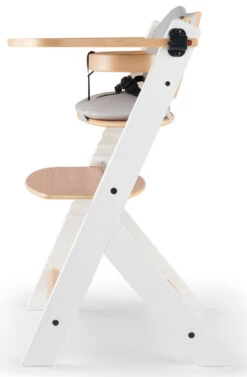 Kinderkraft Enock Wit/Naturel Houten Kinderstoel Met Zitverkleiner KHENOC0PWHT0000 -Kinderwagen Winkel Kinderkraft Enock White Kinderstoel met Zitverkleiner KHENOC0PWHT0000 4