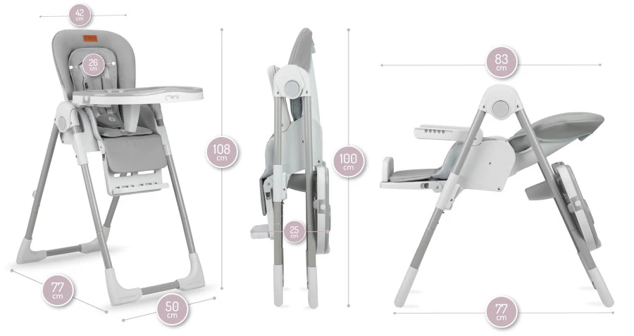 Momi Yumtis Light Grey Kinderstoel KRKA00002 6 Momi Yumtis Light Grey Kinderstoel KRKA00002 - Afbeelding 6