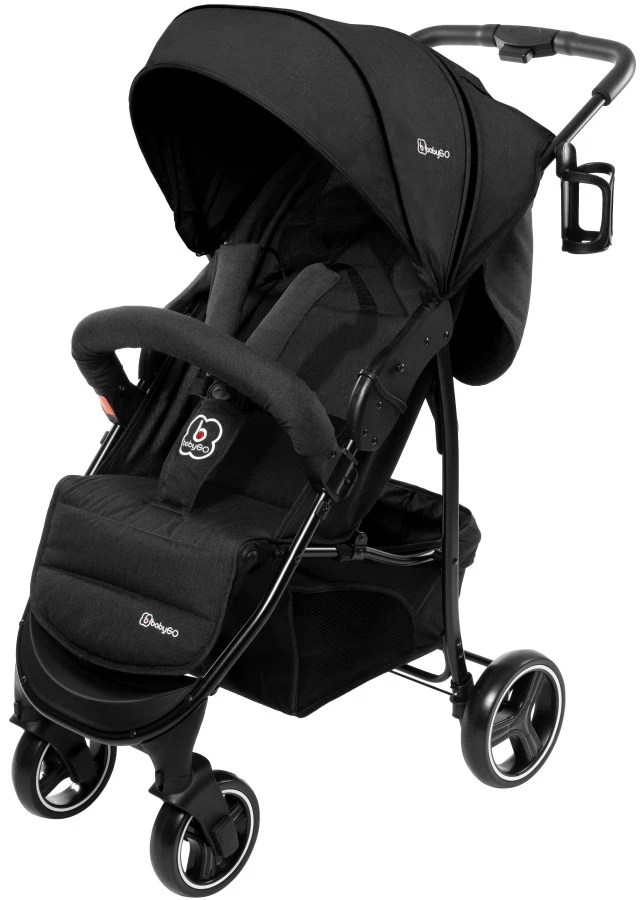 Babygo Basket Dark Grey Melange Wandelwagen Incl. Autostoel 64011 2 Babygo Basket Dark Grey Melange Wandelwagen Incl. Autostoel 64011 - Afbeelding 2