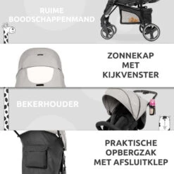 Babygo Basket Dark Grey Melange Wandelwagen Incl. Autostoel 64011 19 Babygo Basket Dark Grey Melange Wandelwagen Incl. Autostoel 64011 -Kinderwagen Winkel babygo basket dark grey melange wandelwagen 6401 5