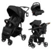 Babygo Basket Dark Grey Melange Wandelwagen Incl. Autostoel 64011