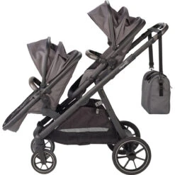 Babygo Duo Grey Tandem Kinderwagen 7801 -Kinderwagen Winkel babygo duo grey tandem kinderwagen 7801 8 1