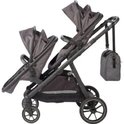 Babygo Duo Grey Tandem Kinderwagen 7801 -Kinderwagen Winkel babygo duo grey tandem kinderwagen 7801 9 1