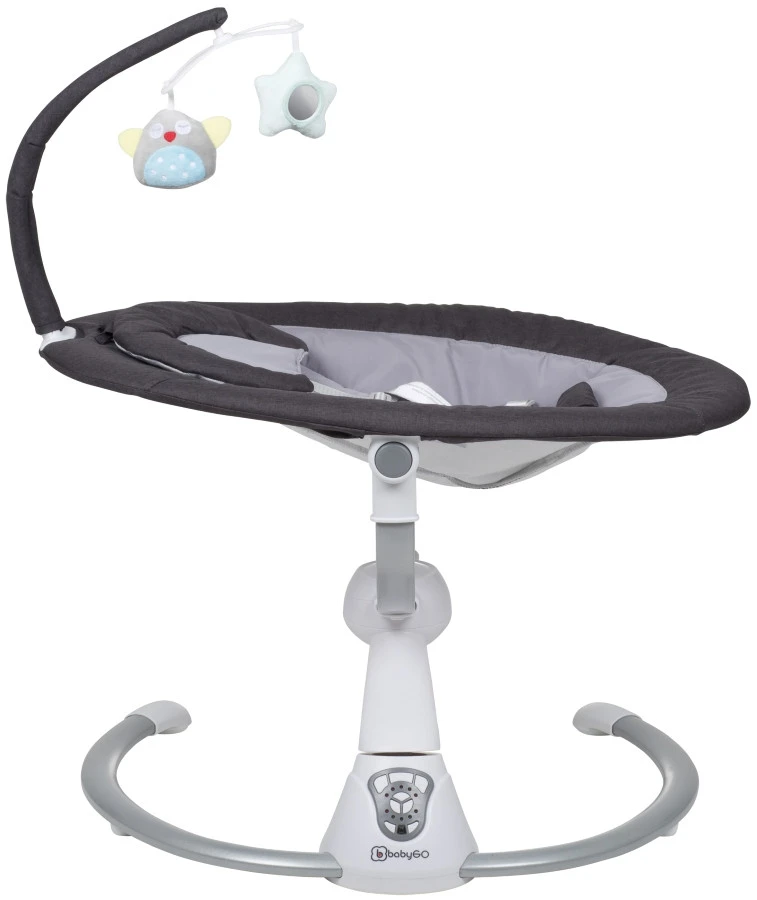 Babygo Homey Set Black/Grey Babyschommel En Kinderstoel 19012 8 Babygo Homey Set Black/Grey Babyschommel En Kinderstoel 19012 - Afbeelding 8