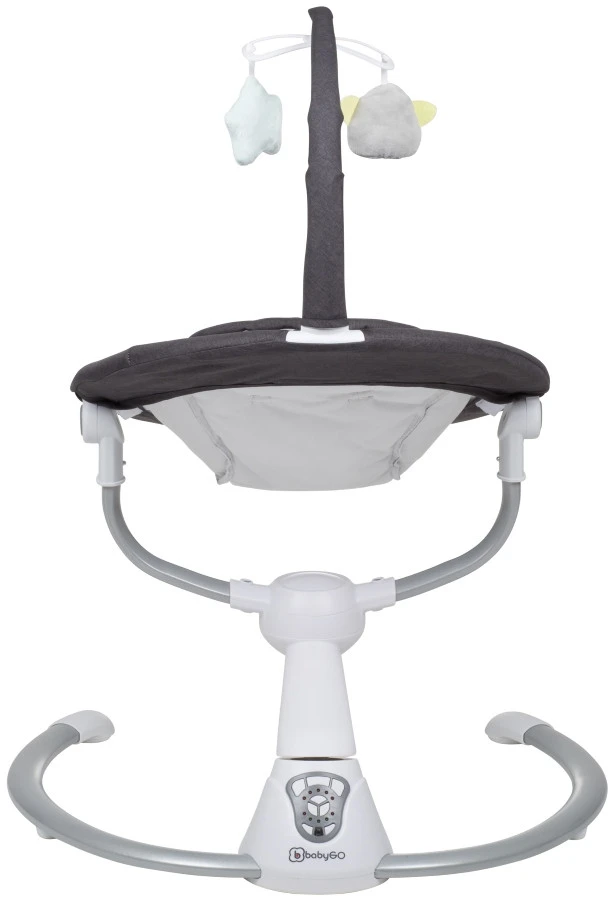 Babygo Homey Set Black/White Babyschommel En Kinderstoel 19014 5 Babygo Homey Set Black/White Babyschommel En Kinderstoel 19014 - Afbeelding 5