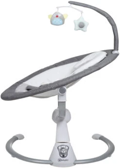 Babygo Homey Set Grey/White Babyschommel En Kinderstoel 19024 -Kinderwagen Winkel babygo homey grey swing babyschommel 109 2 5 1 3