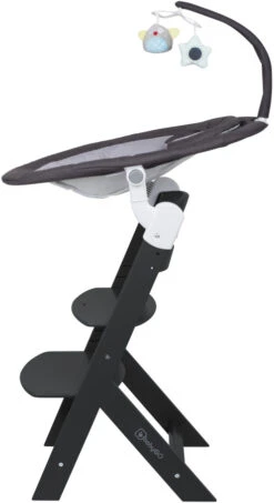 Babygo Homey Set Black Babyschommel En Kinderstoel 19013 -Kinderwagen Winkel babygo homey set dark greyblack babyschommel en kinderstoel 19013 5