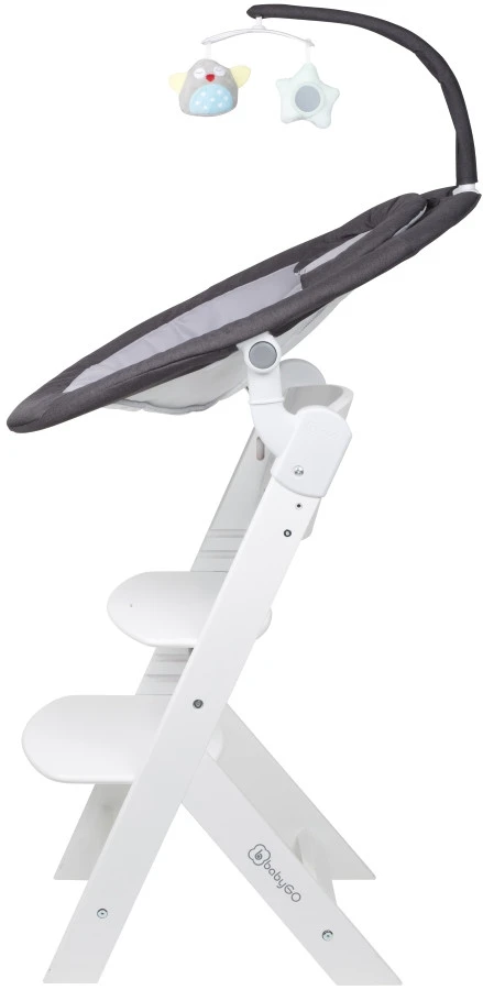 Babygo Homey Set Black/White Babyschommel En Kinderstoel 19014 12 Babygo Homey Set Black/White Babyschommel En Kinderstoel 19014 - Afbeelding 12