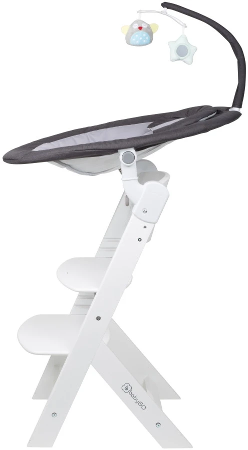 Babygo Homey Set Black/White Babyschommel En Kinderstoel 19014 11 Babygo Homey Set Black/White Babyschommel En Kinderstoel 19014 - Afbeelding 11