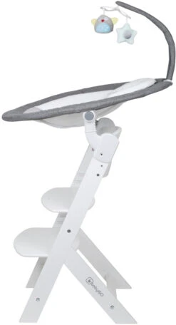 Babygo Homey Set Grey/White Babyschommel En Kinderstoel 19024 -Kinderwagen Winkel babygo homey set greywhite babyschommel en kinderstoel 19024 5