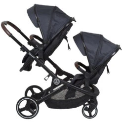 Babygo Twinner Blue Tandem Duowagen Incl. 2 Autostoelen -Kinderwagen Winkel babygo twinner tandem duowagen 10 2
