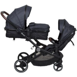 Babygo Twinner Blue Tandem Duowagen Incl. 2 Autostoelen -Kinderwagen Winkel babygo twinner tandem duowagen 16 2
