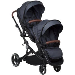 Babygo Twinner Blue Tandem Duowagen Incl. 2 Autostoelen -Kinderwagen Winkel babygo twinner tandem duowagen 19 2