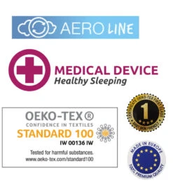 Babymatex AeroLine Oxi Dandelion 35x75 Cm Matrasbeschermer TB0404_02 -Kinderwagen Winkel babymatex oxi drukverlagende matrastopper tb0211 324 327 331 7 6