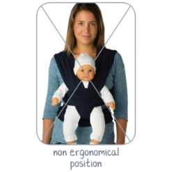 Babylonia Tricot-Slen Organic Sierra Brown Draagdoek BDDTS_1_903 -Kinderwagen Winkel bddts position 04 lr