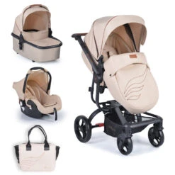 Cangaroo Ellada Beige 3-in-1 Combi Kinderwagen Incl. Autostoel -Kinderwagen Winkel cangaroo ellada beige 3 in 1 kinderwagen incl. autostoel 17