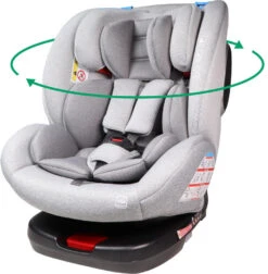 Ding Cruz Light Grey 360° Isofix Autostoel 0-36kg DI-101921
