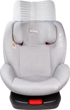 Ding Cruz Light Grey 360° Isofix Autostoel 0-36kg DI-101921 -Kinderwagen Winkel di 101921 ding cruz light grey positions
