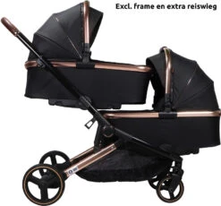 Ding Amigo Black/Rose Reiswieg DI-191707 -Kinderwagen Winkel ding amigo black rose reiswieg di 191707