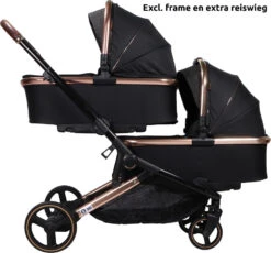 Ding Amigo Black/Rose Reiswieg DI-191707 -Kinderwagen Winkel ding amigo black rose reiswieg di 191707 1