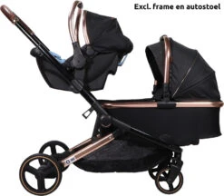 Ding Amigo Black/Rose Reiswieg DI-191707 -Kinderwagen Winkel ding amigo black rose reiswieg di 191707 3