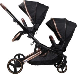 Ding Amigo Black/Rose Tandem Duowagen DI-191706 -Kinderwagen Winkel ding amigo black rose tandem duowagen di 191706 3