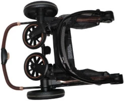 Ding Fenix Black/Rose Kinderwagen DI-191702 -Kinderwagen Winkel ding fenix kinderwagen ingeklapt 1