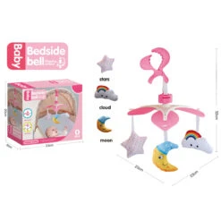 Eco Toys Pink Babymobiel Kinderwagen Speelgoed HC527702 -Kinderwagen Winkel eco toys pink babymobiel 2
