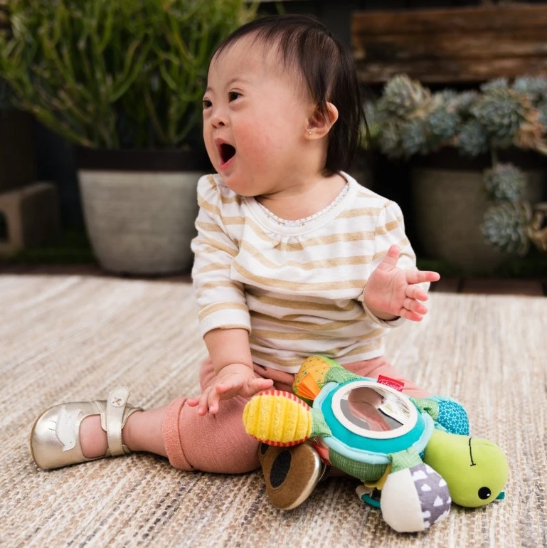 Infantino Go Gaga Mirror Pal Turtle Spiegel BK-216003 4 Infantino Go Gaga Mirror Pal Turtle Spiegel BK-216003 - Afbeelding 4