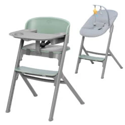Kinderkraft Livy Olive Green 4-in-1 Meegroeistoel Incl. Calmee Wipstoeltje KHLICA00GRE0000