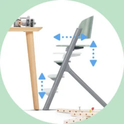 Kinderkraft Livy Olive Green 4-in-1 Meegroeistoel KHLIVY00GRE0000 -Kinderwagen Winkel kinderkraft livy olive green 5