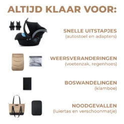 Kinderkraft Prime 2 Sandrose Beige 3-in-1 Kinderwagen Incl. Autostoel KSPRIM02BEG3000 -Kinderwagen Winkel kinderkraft prime 2 beige 3 in 1 kinderwagen ksprim02beg3000 8