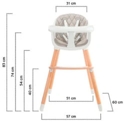Kinderkraft Sienna Grey 2-in-1 Kinderstoel KKKSIENGRY0000 -Kinderwagen Winkel kinderkraft sienna grey kinderstoel kkksiengry0000 12