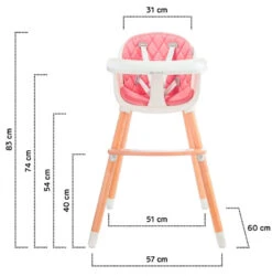 Kinderkraft Sienna Pink 2-in-1 Kinderstoel KKKSIENPNK0000 -Kinderwagen Winkel kinderkraft sienna pink kinderstoel kkksienpnk0000 10