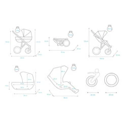 Kunert Booster Black Graphite Tandem Duowagen BO-03-BLACK -Kinderwagen Winkel kunert booster black graphite tandem duowagen bo 03 black 20