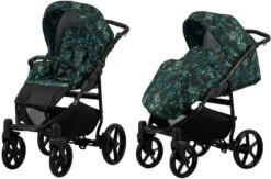Kunert Mata Black Pink 2-in-1 Combi Kinderwagen MATA-06-BLACK -Kinderwagen Winkel kunert mata 2 in 1 combi kinderwagen mata 10 1 1