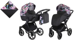 Kunert Talisman Black Flowers 2-in-1 Kinderwagen TA-01-BLACK 19 Kunert Talisman Black Flowers 2-in-1 Kinderwagen TA-01-BLACK -Kinderwagen Winkel kunert talisman black flowers 2 in 1 kinderwagen ta 01 black 0