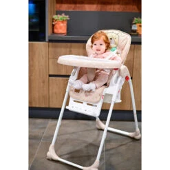 Lorelli Dulce Lemon Curry Leather Kinderstoel 1010045-2332 -Kinderwagen Winkel lorelli dulce kinderstoel sfeer 2