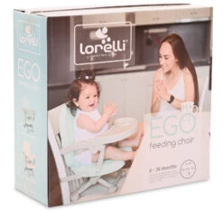 Lorelli Ego Green Inklapbare Stoelverhoger 1010048-0001 -Kinderwagen Winkel lorelli ego beige kinderstoel 1010048 0002 8 1