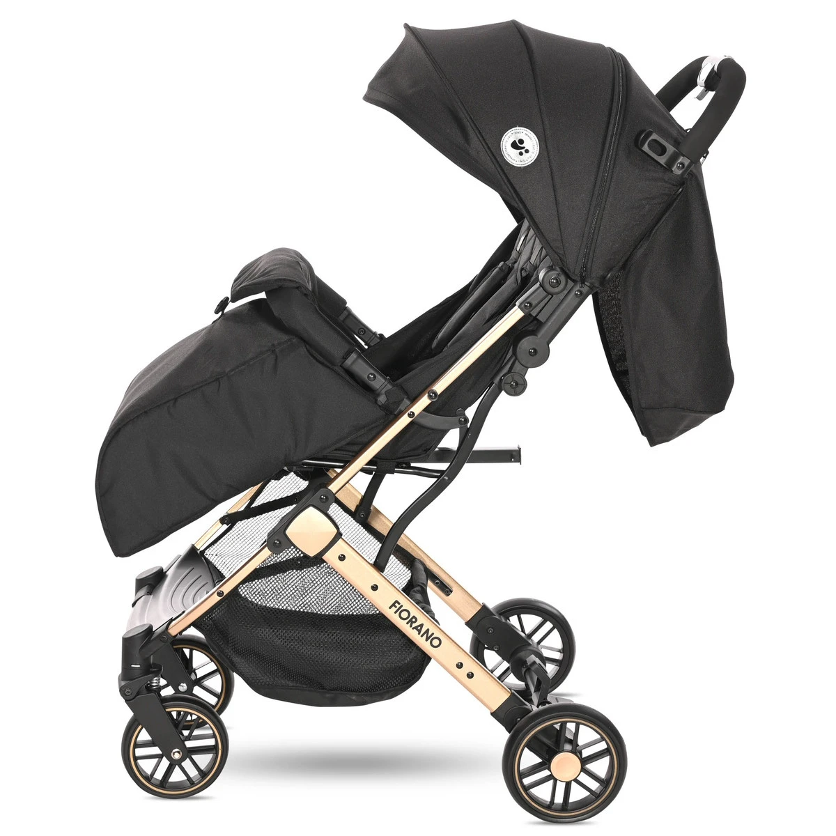Lorelli Fiorano Black Wandelwagen Incl. Beenkap 1002149-2305 3 Lorelli Fiorano Black Wandelwagen Incl. Beenkap 1002149-2305 - Afbeelding 3