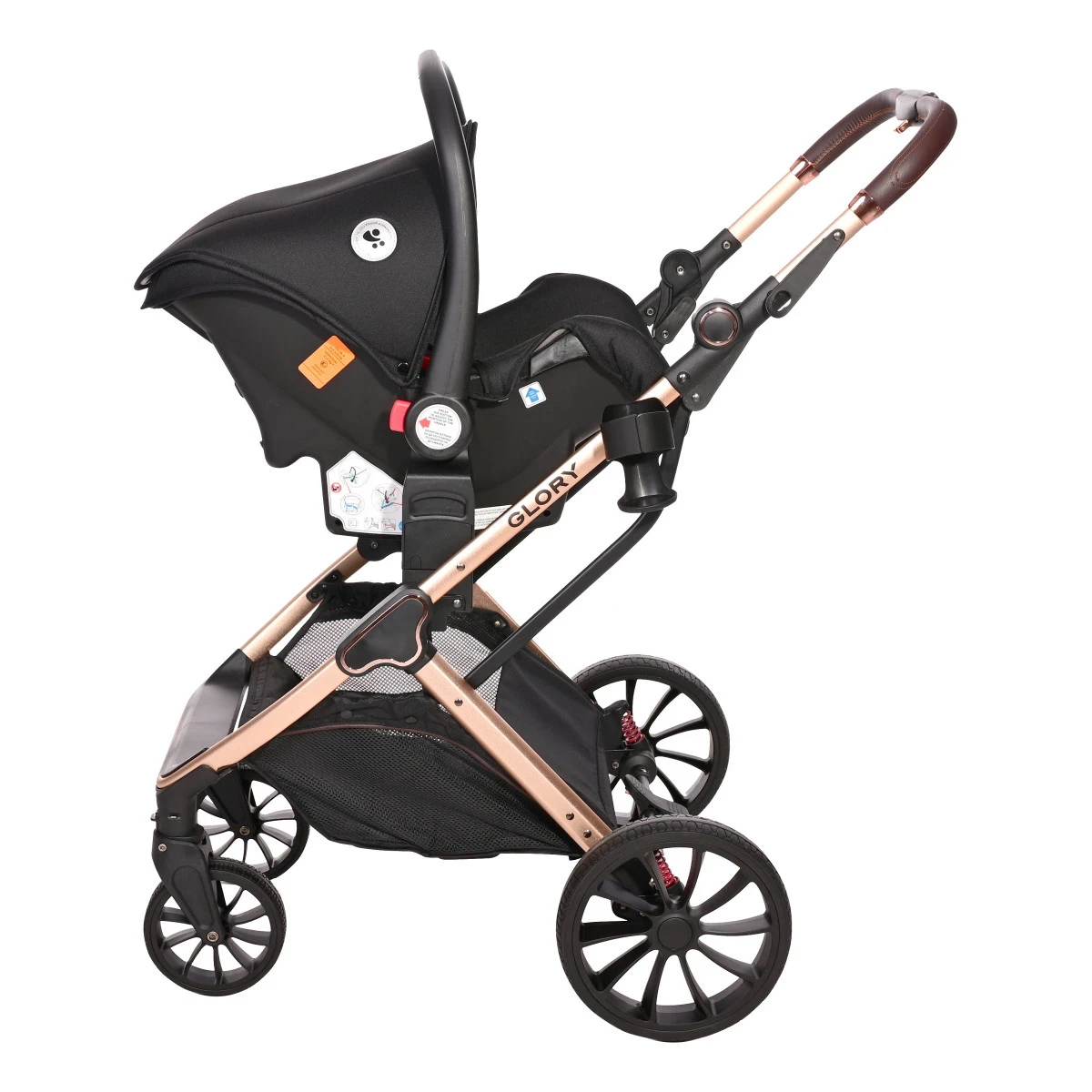 Lorelli Glory Black Diamonds 3-in-1 Combi Kinderwagen Incl. Autostoel 1002176-2304 10 Lorelli Glory Black Diamonds 3-in-1 Combi Kinderwagen Incl. Autostoel 1002176-2304 - Afbeelding 10