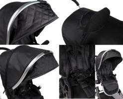 Ding Amigo Black/Silver Tandem Duowagen DI-191704 26 Ding Amigo Black/Silver Tandem Duowagen DI-191704 -Kinderwagen Winkel mamaloes ding amigo black sliver combinaties details