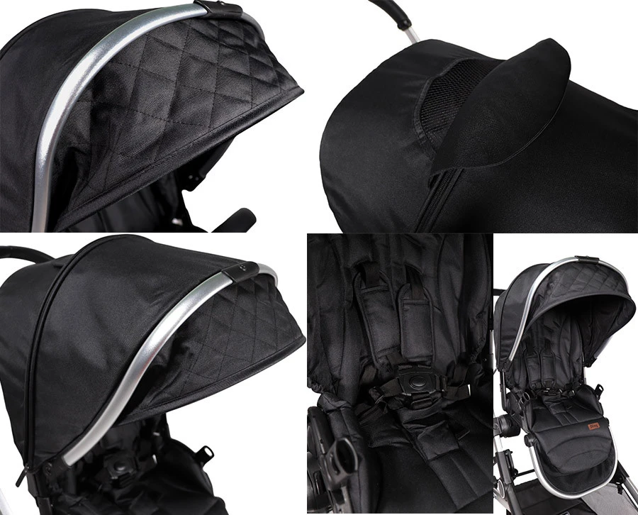 Ding Amigo Black/Silver Tandem Duowagen DI-191704 9 Ding Amigo Black/Silver Tandem Duowagen DI-191704 - Afbeelding 9