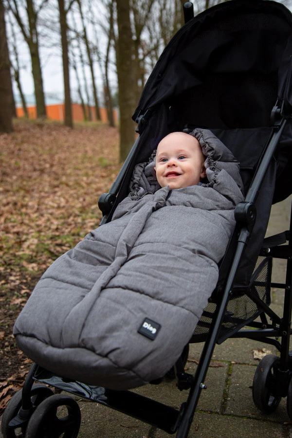 Ding Grey Deluxe Universele Buggy/Wandelwagen Voetenzak DI-252425 10 Ding Grey Deluxe Universele Buggy/Wandelwagen Voetenzak DI-252425 - Afbeelding 10